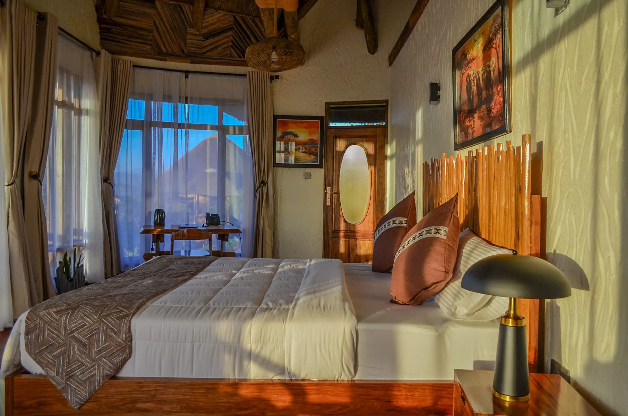 maasai ecolodge accommodations, interior accommodations
